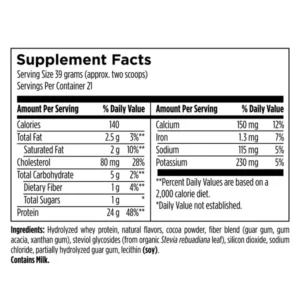 Alternative view of Hydrolyzed Iso-Whey Protein