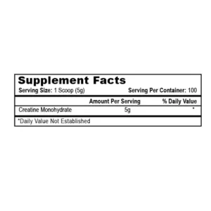 Alternative view of APS Creatine Monohydrate - 500 Grams