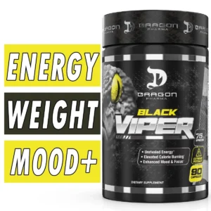 Dragon Pharma Black Viper Fat Burner w/Ephedra - 90 Capsules